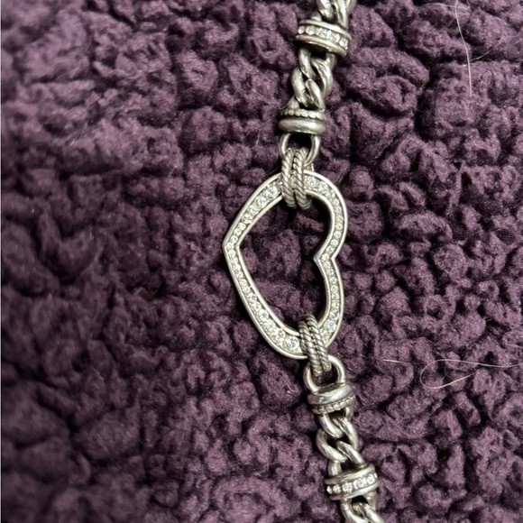 Silver Heart Chain Bracelet - Picture 2 of 5